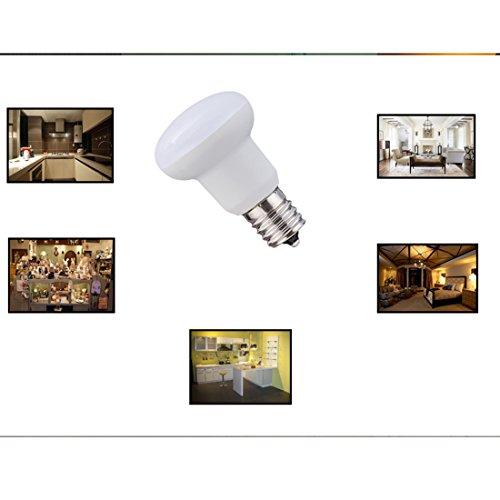 YMAM.LIGHT R14 E17 LED Bulb, 3W(25 Watt Incandescent Equivalent), 2700K Warm White Not-Dimmable Intermediate Base Led Light Bulb, 120V, 4 Pack