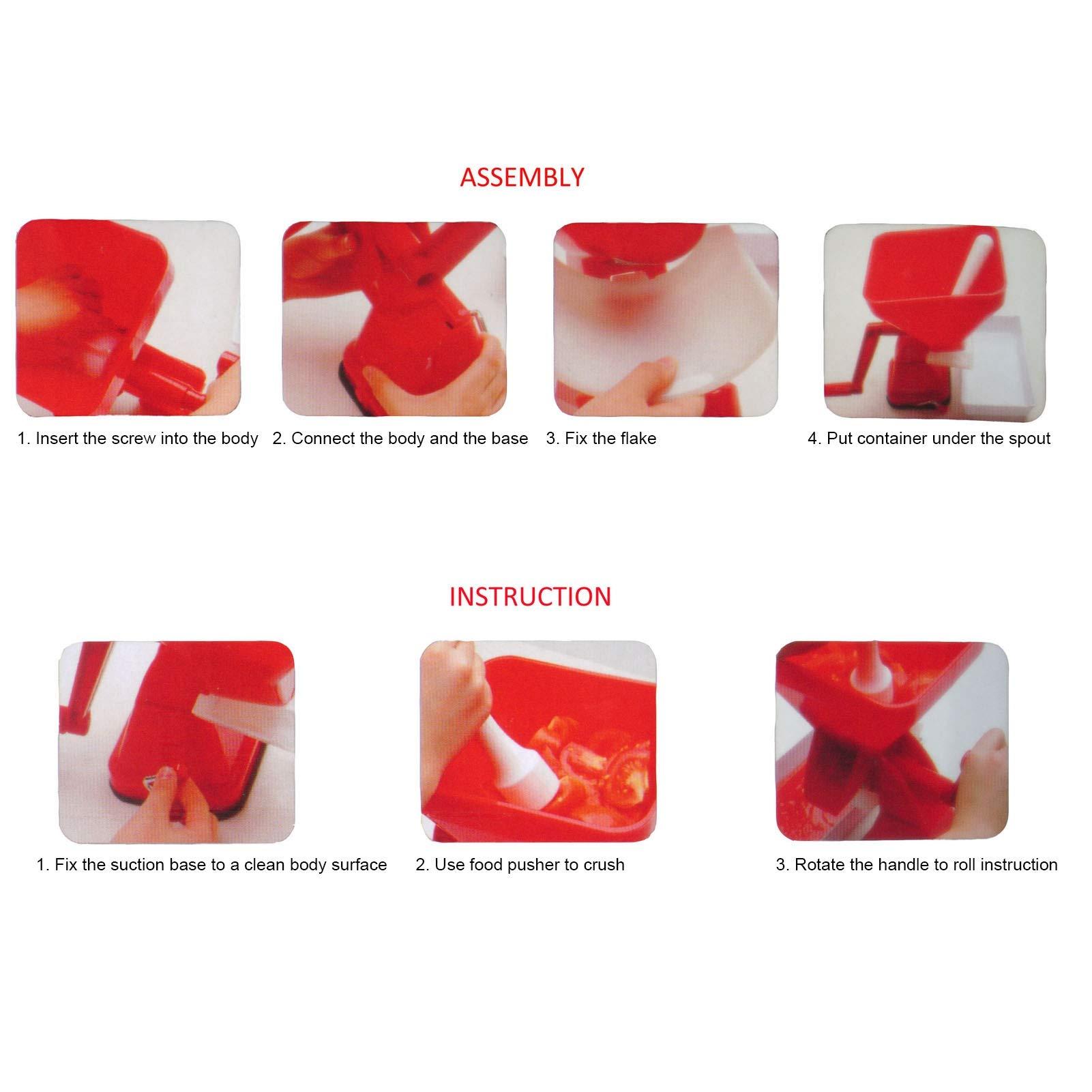 LZKW Tomato Juicer, Tomato Sauce Maker, Kitchen Accessories Tomato Strainer Juicer Sauce Maker Stainless Steel Filter Food Strainer for Kitchen Home