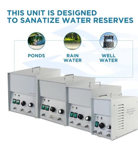 A2Z Ozone MP-3000 Ozone Generator, Light-Duty Ozonator, for Water-use with optional oxygen Hookup, up to 3000 mg/hr, with Timer Function