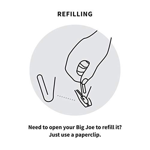 Big Joe Big Joe Roma Bean Bag Chair, Spicy Lime Smartmax, Durable Polyester Nylon Blend, 3 feet