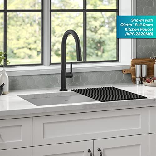 Kraus Kraus KHU100-32 Standart PRO 16 Gauge Undermount Single Bowl Stainless Steel Kitchen Sink, 32 Inch