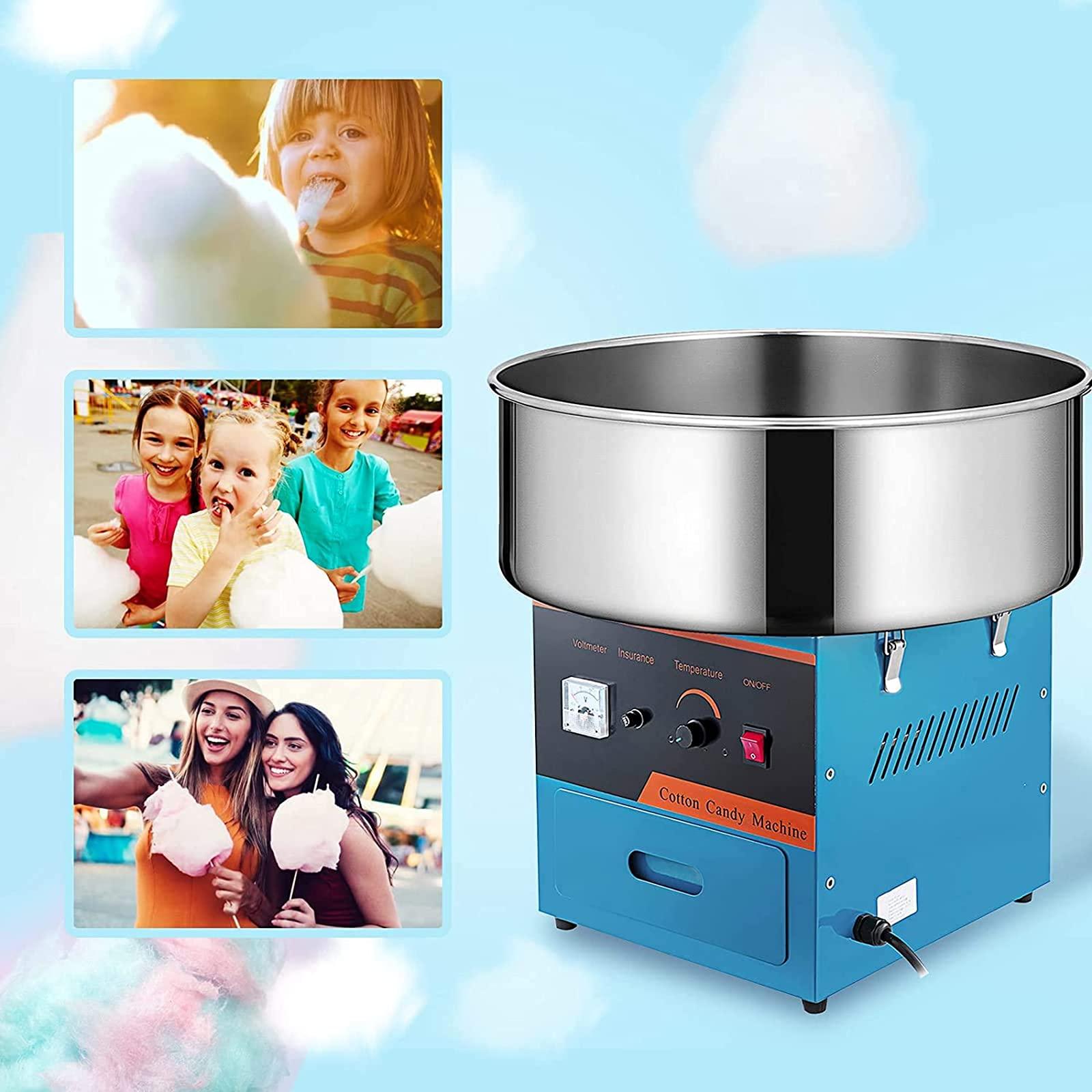 WLL-DP WLL-DP Portable Commercial Cotton Candy Machine 20.5 Inch Electric Candy Floss Maker, for Family and Party