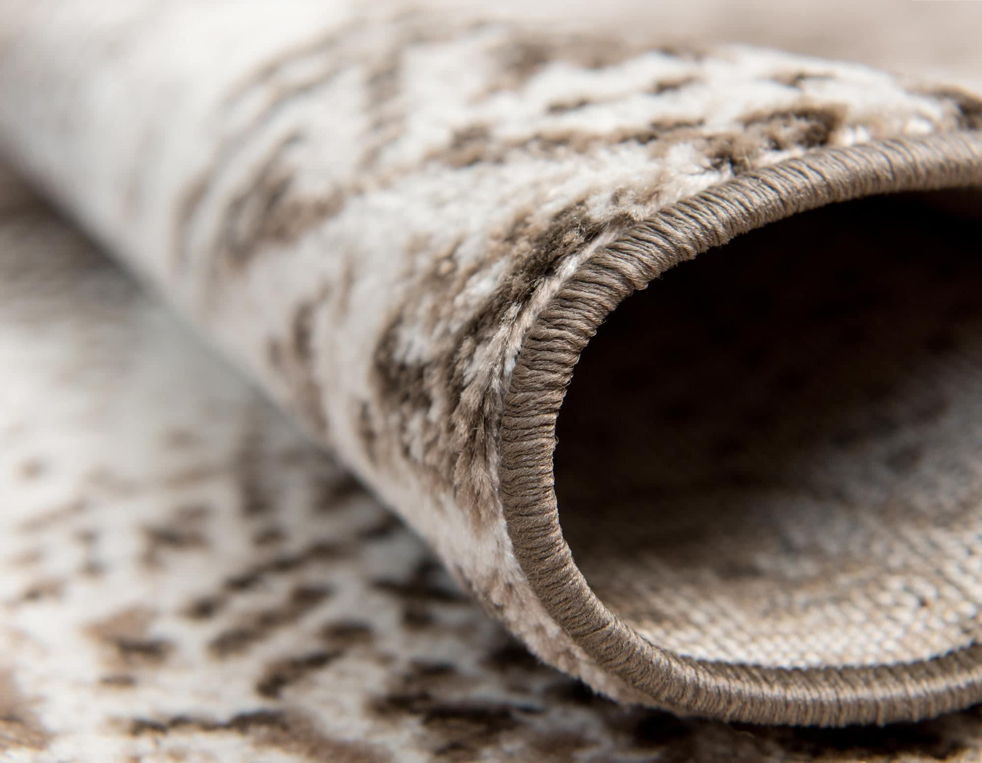 Rugs.com Rugs.com Monte Carlo Collection Rug 3\' 3 x 19\' 8 Runner Brown Medium Rug Perfect for Living Rooms, Large Dining Rooms, Open Floorplans