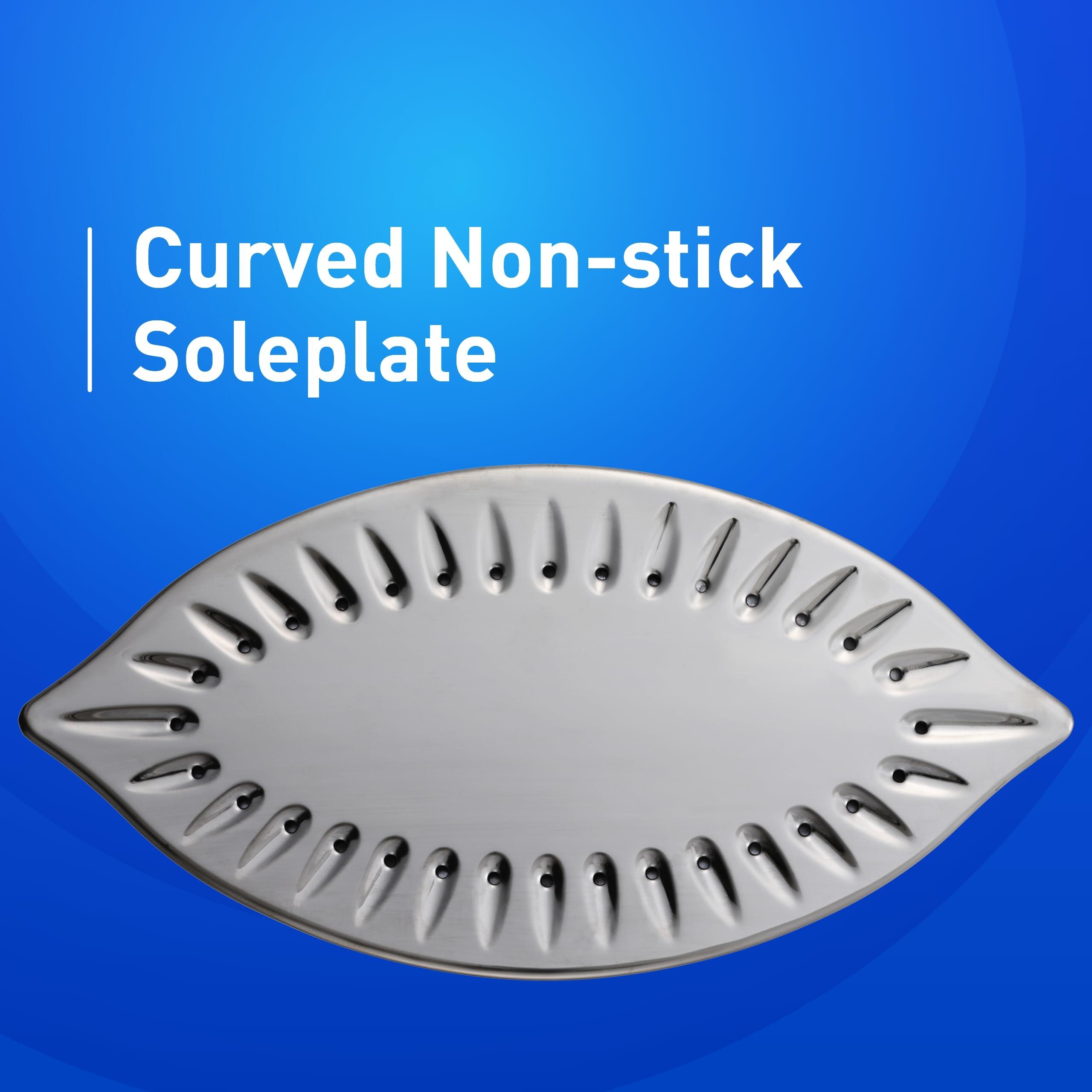 Panasonic Panasonic Cordless Iron, Portable 360-Degree Freestyle Dry/Steam Iron with Precision Tips and Stainless Steel Soleplate, Anti-Calc and Anti-Drip, Power Base and Carrying/Storage - NI-QL1000A (Blue)