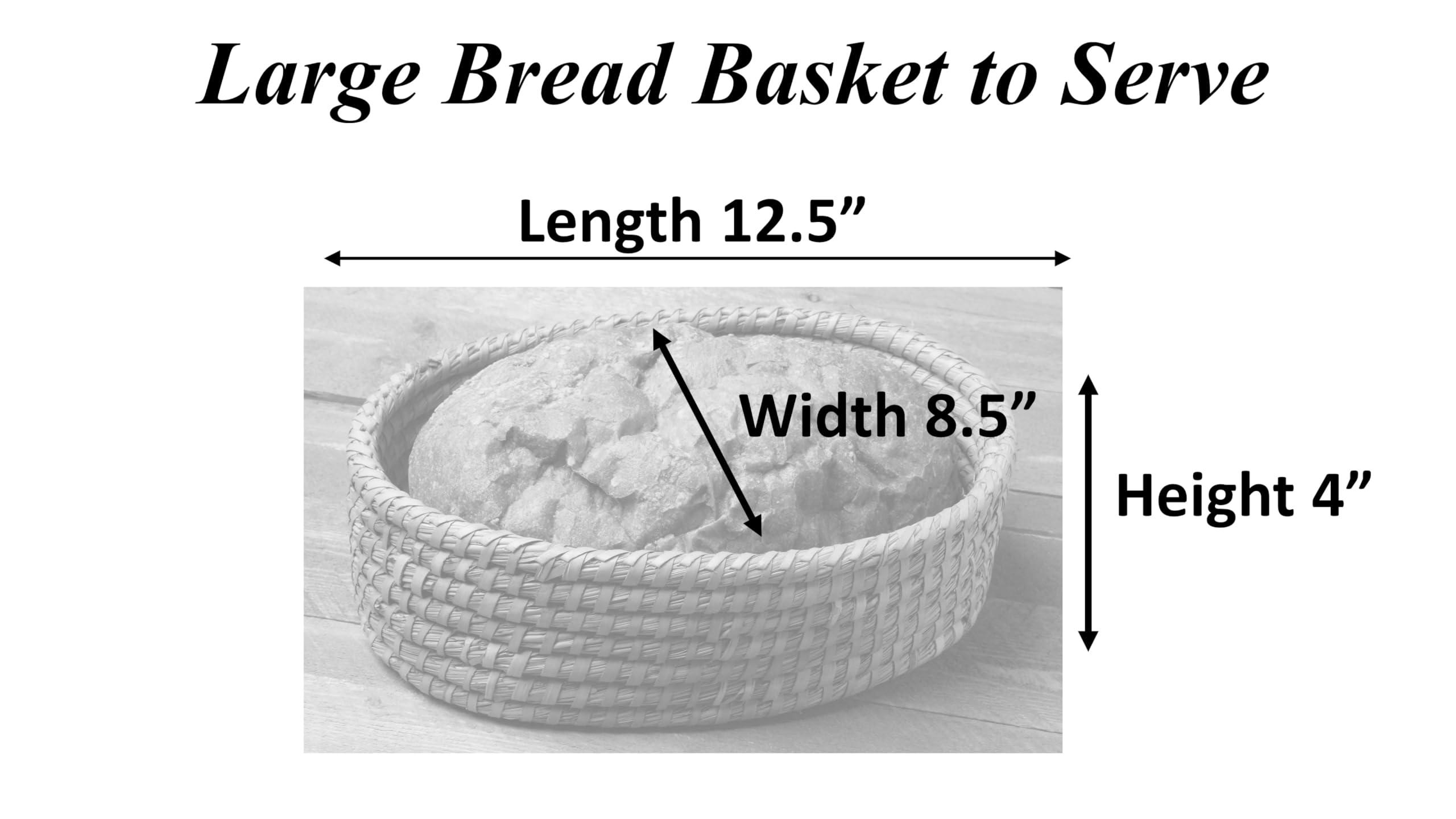 HofArtisan Bread Warmer Basket with Stone - Bread Baskets for Serving Rolls Warming Tortilla, Gift for Bakers Sourdough, Hostess Gifts New Home, Mom Dad Birthday
