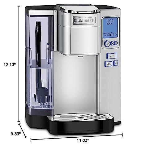 Cuisinart Cuisinart Coffee Maker, Single Serve 72-Ounce Reservoir Coffee Machine, Programmable Brewing & Hot Water Dispenser, Stainless Steel, SS-10P1,Silver