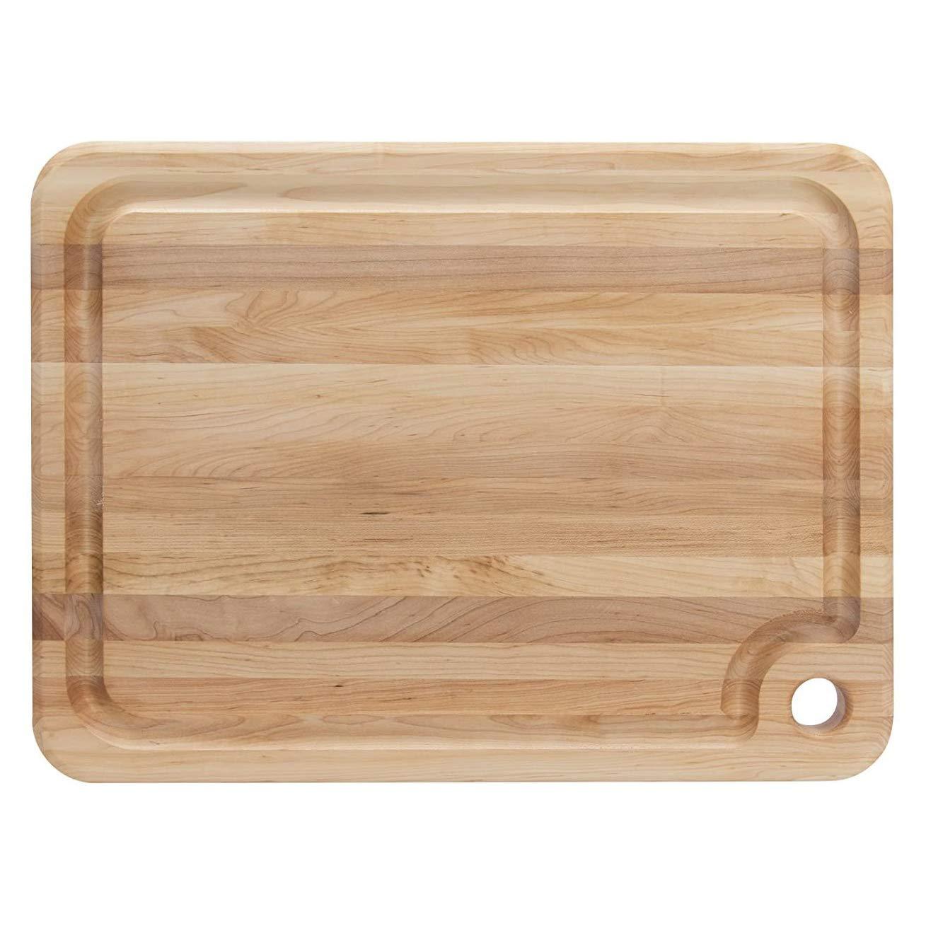John Boos John Boos Boos Block Prestige Series Large Reversible Wood Cutting Board, 1.25-Inch Thickness, 18\" x 12\" x 1 1/4\", Maple