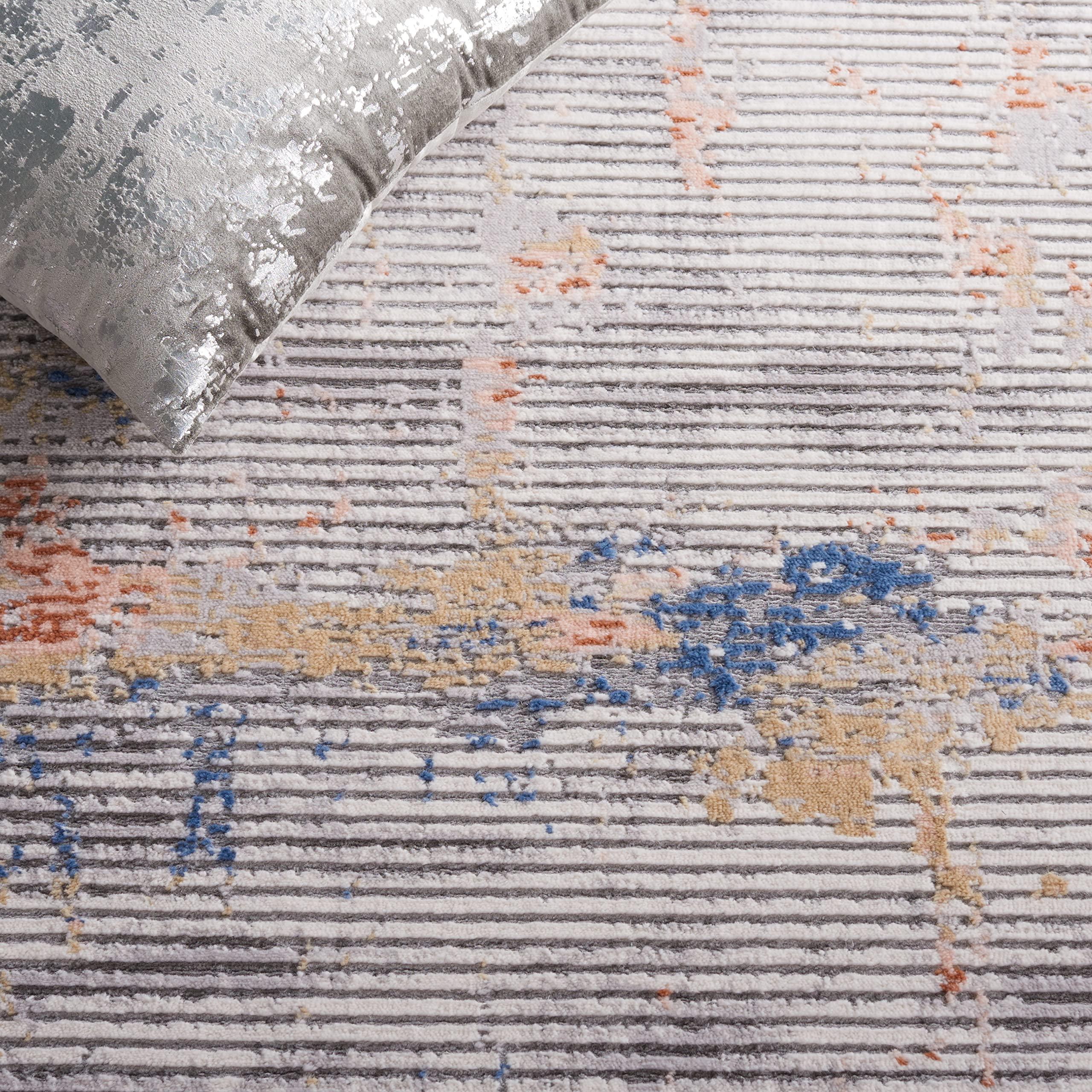 Safavieh SAFAVIEH Eternal Collection Area Rug - 9' x 12', Grey & Gold, Transitional Design, Ideal for High Traffic Areas in Living Room, Bedroom & Dining Room (ETL212F-9)