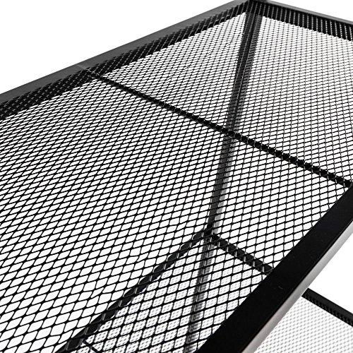 seelee 4-Tier Open Ladder Bookshelf, Multifunctional Leaning Plant Flower Stand Rack Bookcase Storage Display Shelves for Home Office Bathroom Balcony (Black)