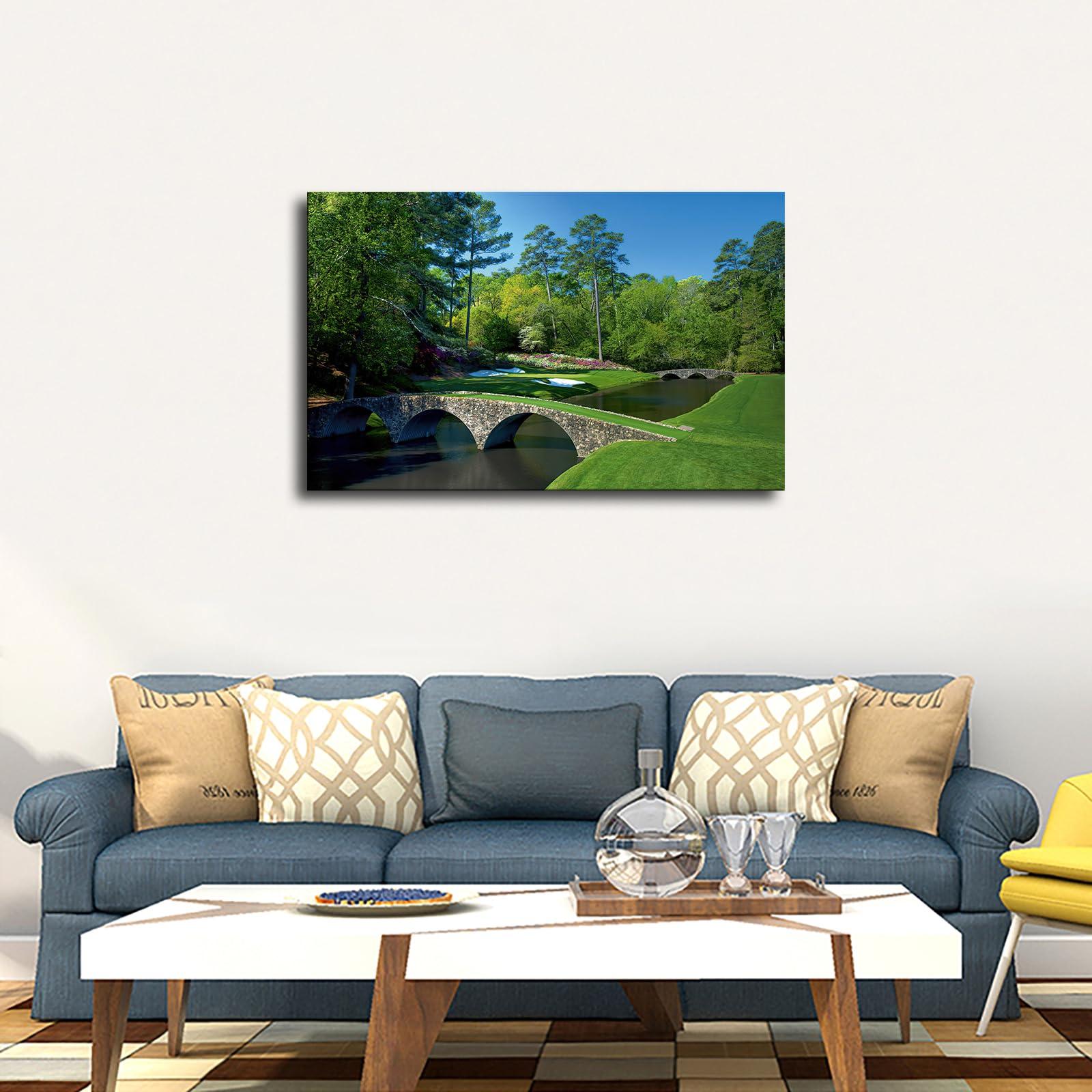 goodho Augusta National Golf Club Poster Picture HD Printing Modern Home Bedroom Wall Art Kitchen Office Decoration (Unframed,2030inch)