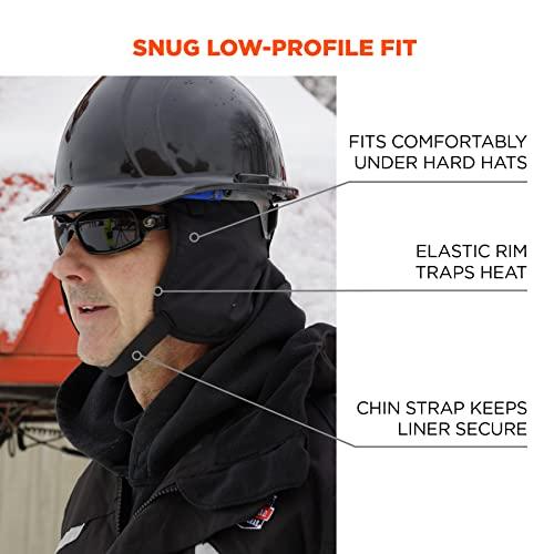 Ergodyne Ergodyne - 16840 Winter Hard Hat Liner, Thermal Fleece Lining, Chin Length, N-Ferno 6840,Black