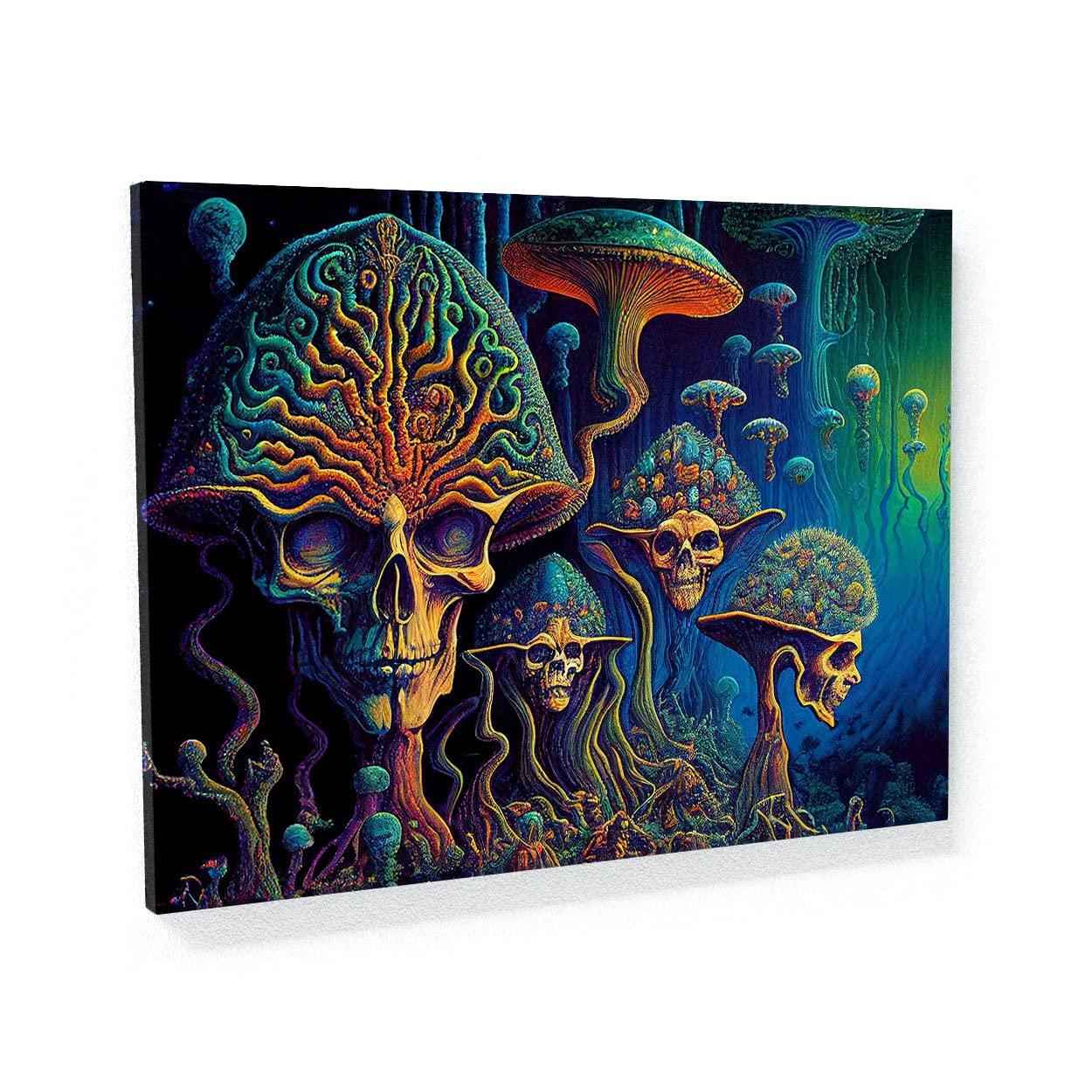 Sense Canvas Sense Canvas Dmt Trippy Psychedelic Mushroms 72 Canvas Art - Home Decor Wall Art Print Poster Painting Large 40x30 / 0.75\"