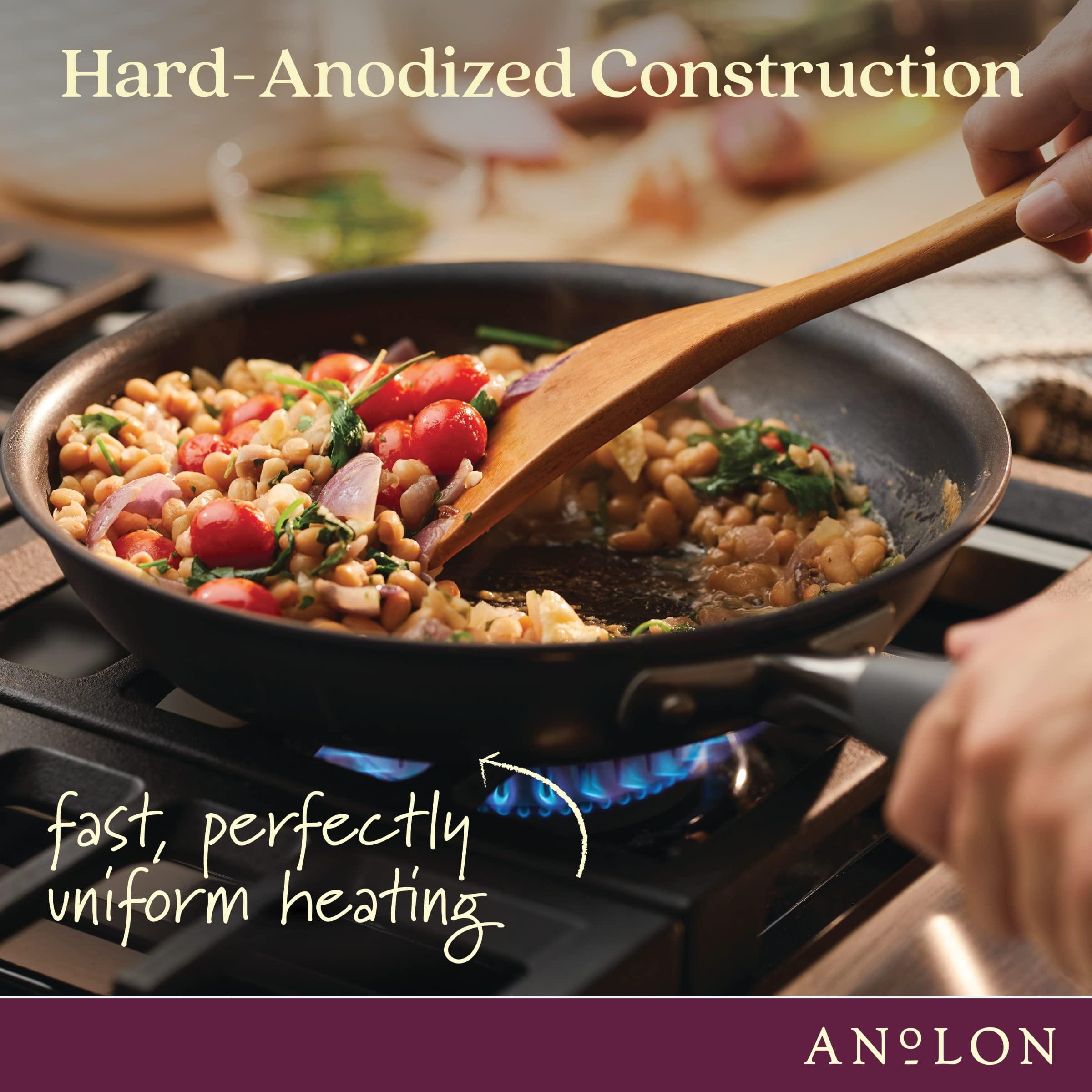 Anolon Anolon - 82825 Anolon Advanced Hard Anodized Nonstick Stock Pot/Stockpot with Lid, 7.5 Quart, Gray , 7.5 qt