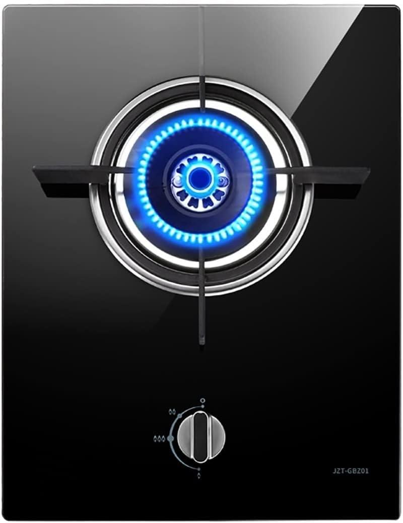 YUSIWOAL Burners Gas Hob gas hob 4.2KW Built-in Gas Stove |Upgraded Black Tempered Glass Gas Cooktop | Easy To Use |,Cast Iron Pan SupportNG/LPG Convertible [Energy Class A](Black)