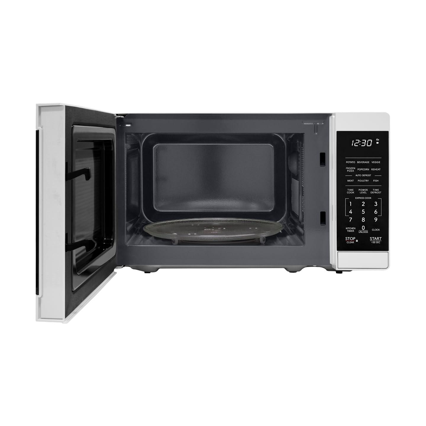 SHARP SHARP ZSMC0760KW Compact Oven with Removable 10\" Carousel Turntable, Cubic Feet, 700 Watt Countertop Microwave, 0.7 CuFt, White