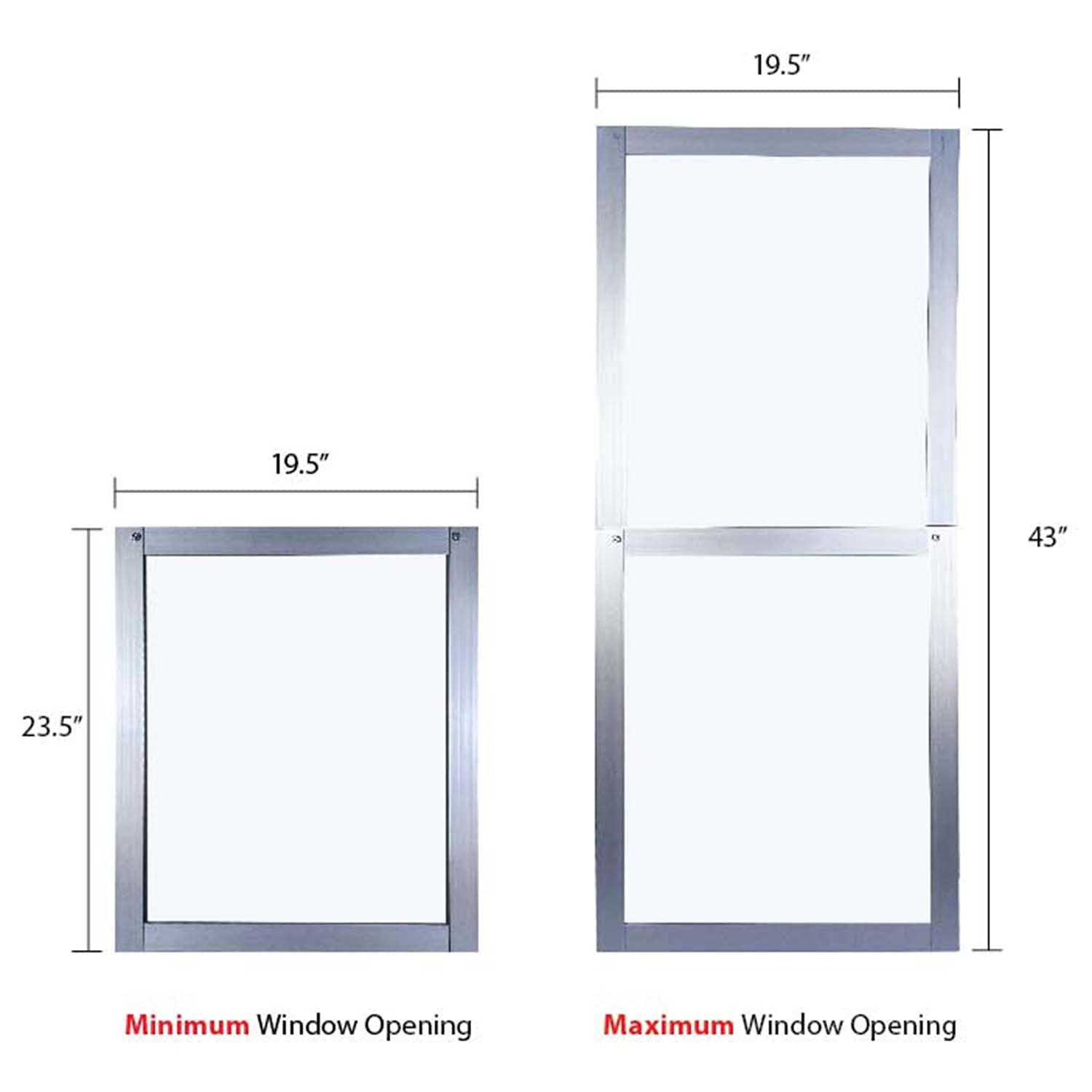 Soleus Air Soleus Air Sliding Window Kit, Reinforced Aluminum Works Exclusive with the Soleus Over The Sill (Saddle) Air Conditioner (Air Conditioner Not Included)
