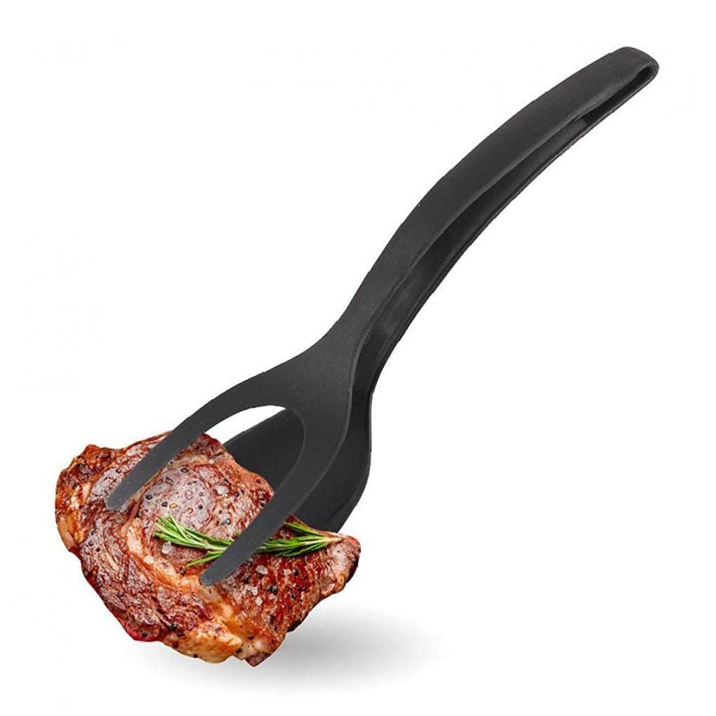 Froiny Froiny 1pc 2 in 1 Non-Stick Kitchen Turners Multifunctional Bread Egg Cooking Tongs Silicone Pancake Flipper Heat-Resistant Spatula