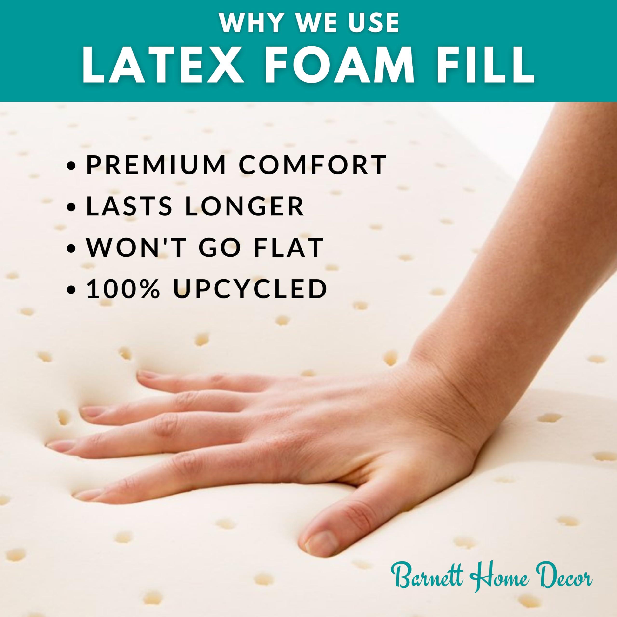 Barnett Home Decor Barnett Home Decor Ticking Stripe Blue Rocking Chair Cushions - Extra-Large - Seat Pad and Back Rest with Ties- Reversible, Latex Foam Fill - Made in USA (Presidential XL, Dark Blue)