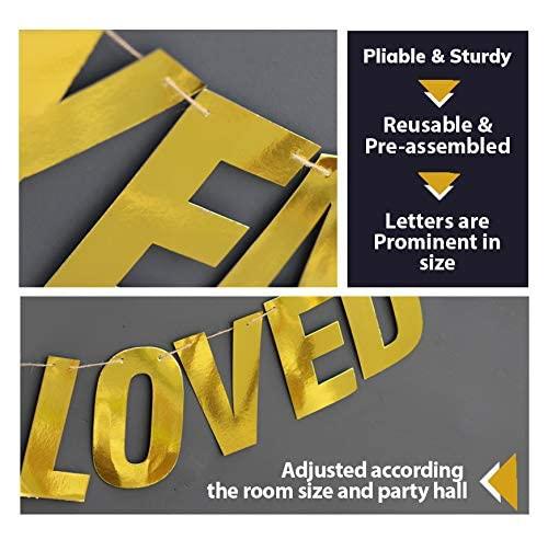 signatives 18th birthday banner -18th birthday decorations - 18 Years Loved - Gold Banner - 18th Birthday Party - Birthday Banner - Eighteen Banner - 18th Party Decorations -18th Party Banner-anniversary decor