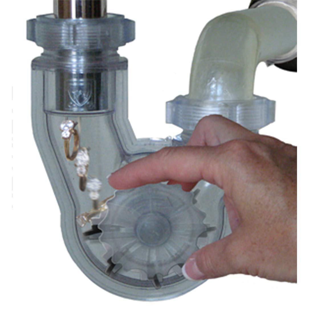 PermaFLOW Permaflow Never Clog Transparent Abs 1-1/2\" P-Trap (Includes 1-1/2\" To 1-1/4\" Reducing Gaskets) - For Kitchen & Bath/Lavatory