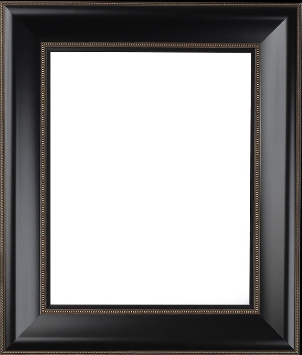 WHOLESALE ARTS AND FRAMES WHOLESALE ARTS AND FRAMES 4\" Polystyrene Excellency Matted Picture Frame with Mat 11x14 for 8x10 Artwork 1261 Series Decadent Chocolate Gold Made in USA by Wholesaleartsframes-com
