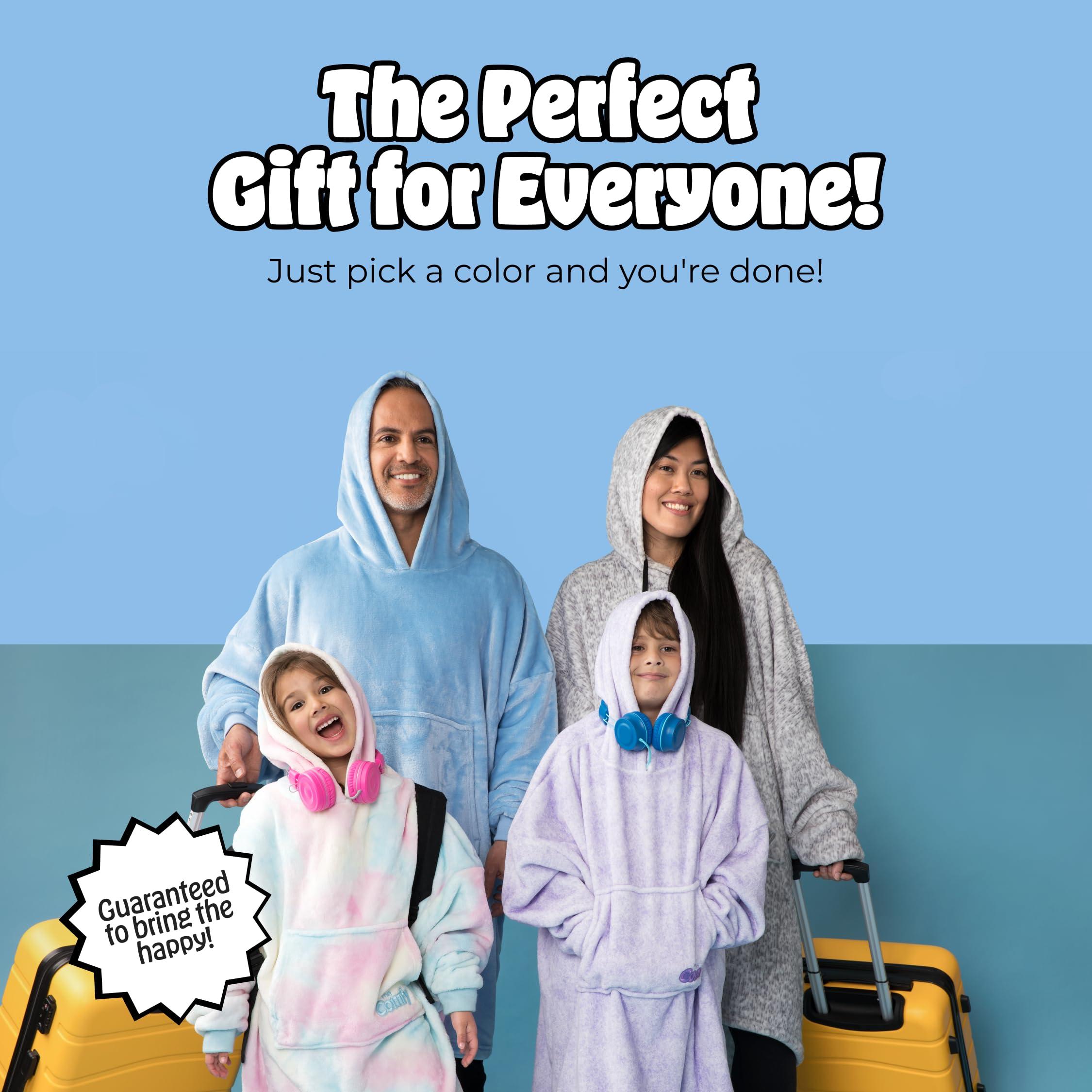 THE COMFY THE COMFY Dream | Lightweight Microfiber Fleece Wearable Blanket, Oversized Design with Hood from Shark Tank, Soft Oversized Pocket Blanket, Warm and Cozy Gifts