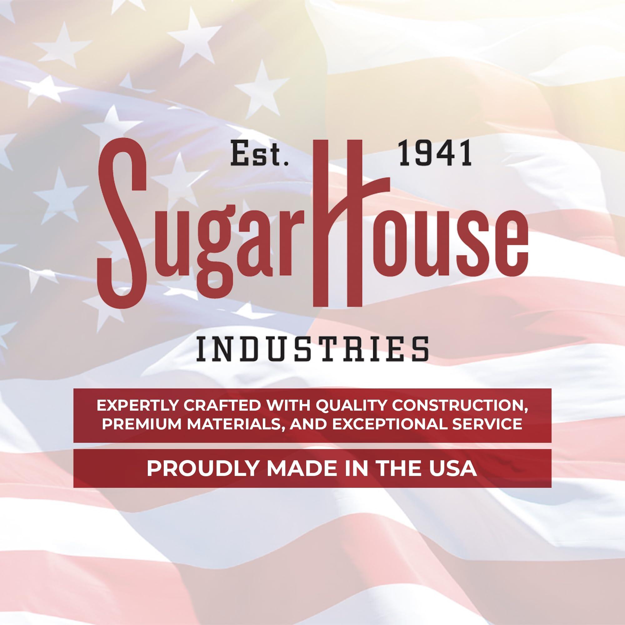 SugarHouse Custom Covers SugarHouse Outdoor Air Conditioner Cover - All-Weather, Waterproof Ultimate Canvas AC Protector, Made in The USA, 20-Year Warranty, Beige, 34 x 34 x 38 Inches