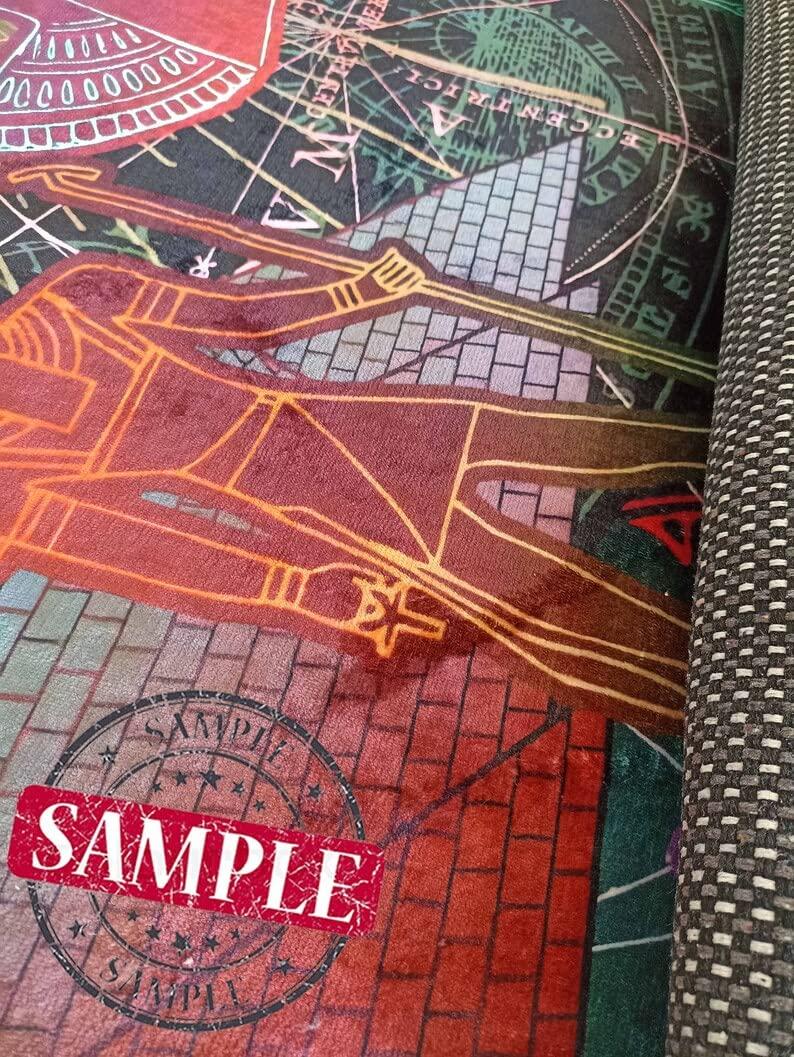 HomeLoft Basics Evil Eye Rug, Colorful Rug,Modern Rug,for Living Room, Desinged Rug, Popular Rug,Cool Rug,Area Rug (70x110)=180x280cm