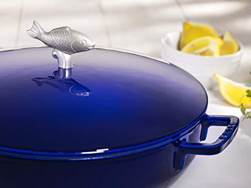 STAUB Staub Cast Iron 5-qt Bouillabaisse Pot - Dark Blue, Made in France