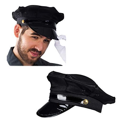 Funny Party Hats Funny Party Hats Chauffeur Hat - Limo Driver Hat - Police Hat - Costume Hats Black
