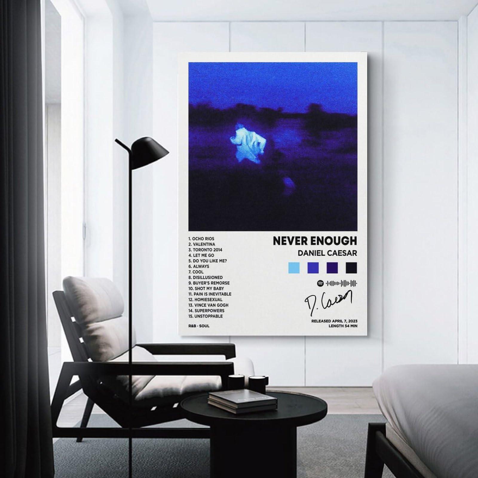 DIDIDO Daniel Poster Caesar Never Enough Album Cover Canvas Posters for Room Aesthetic Gift Unframe:12x18inch(30x45cm)