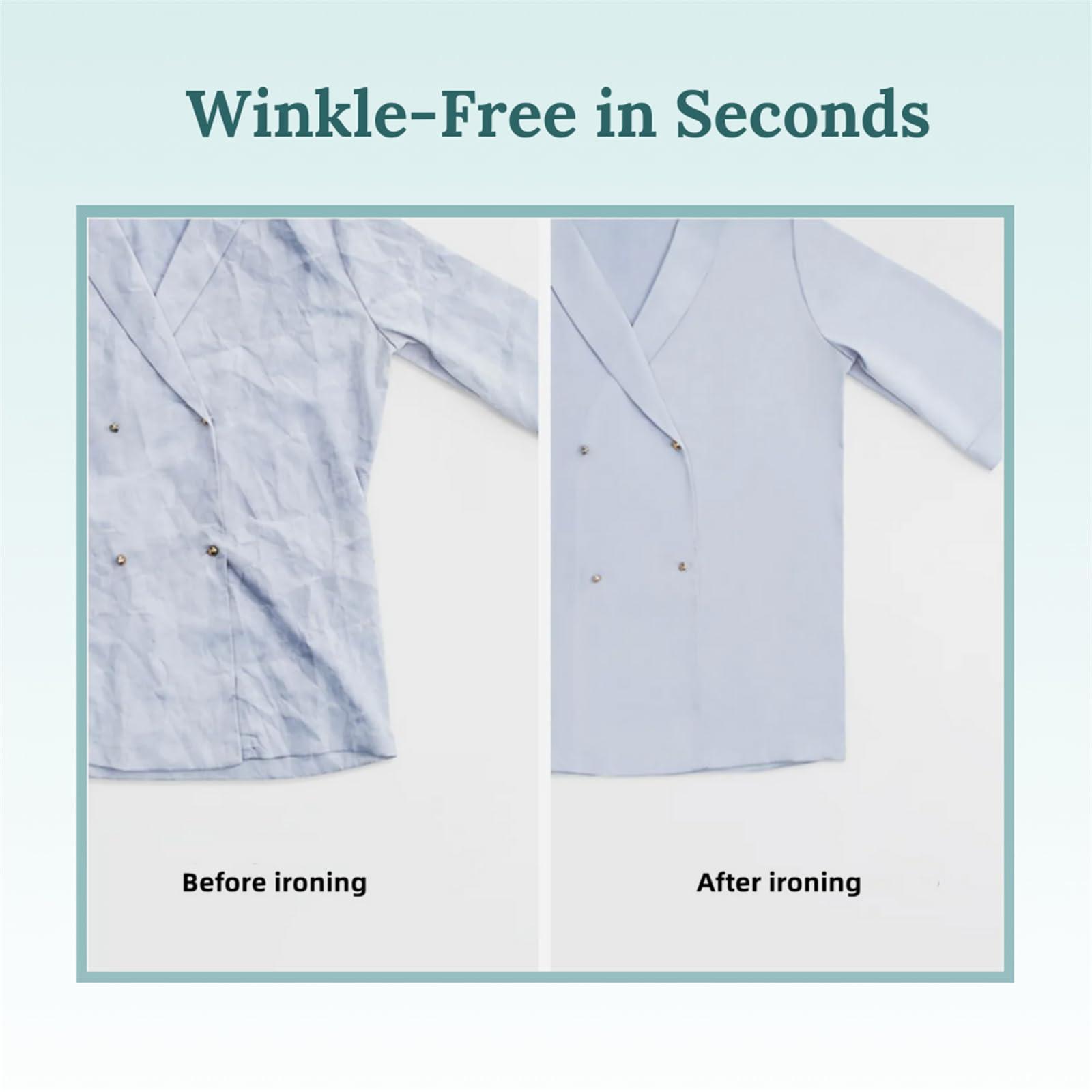 Evstyr Mini Travel Steam Iron Cordless, Travel Steamer for Clothes Portable Mini Handheld Rsteamer Shirt Ironing Machine (White)