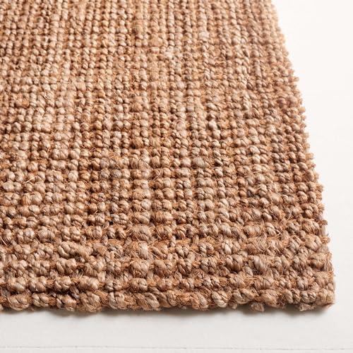 Safavieh SAFAVIEH Natural Fiber Collection Area Rug - 5' x 8', Natural, Rustic Farmhouse Boho Style, Handmade Jute & Coir, Ideal for The Living Room, Bedroom, Dining Room (NFB576A-5)