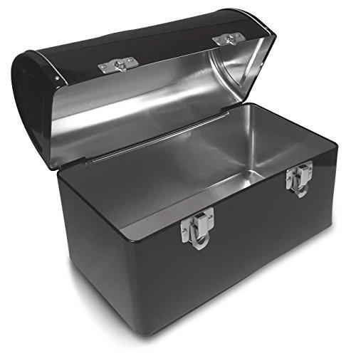 Lunchbox.com Plain Metal Dome Lunch Box - Black