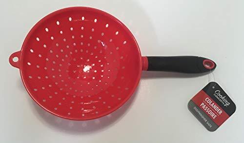 Greenbrier International 7" diameter colander strainer Kitchen Tool red with black handle