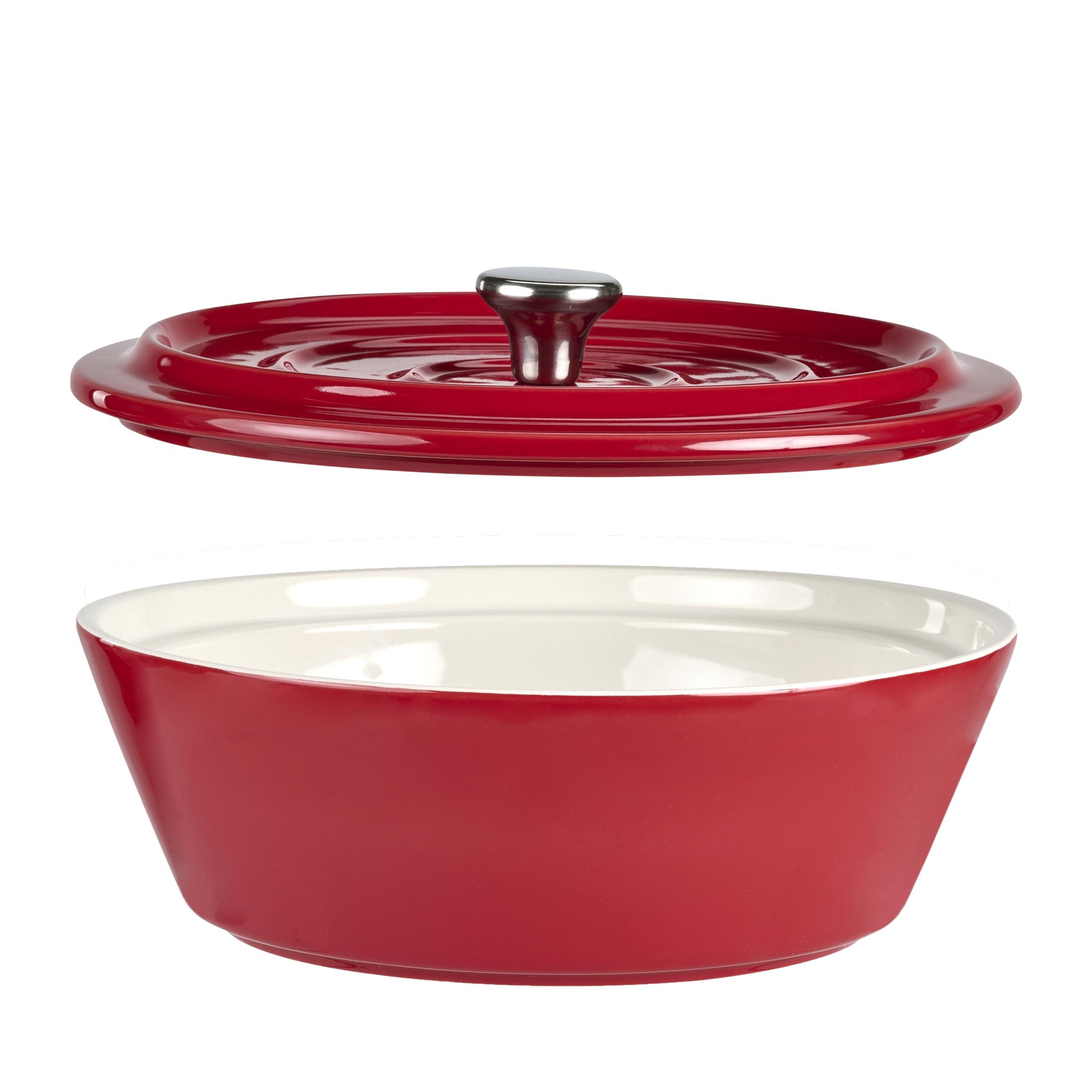 Servappetit Servappetit Round Covered Bakeware Red 9\" x 9\" x 3.5\"