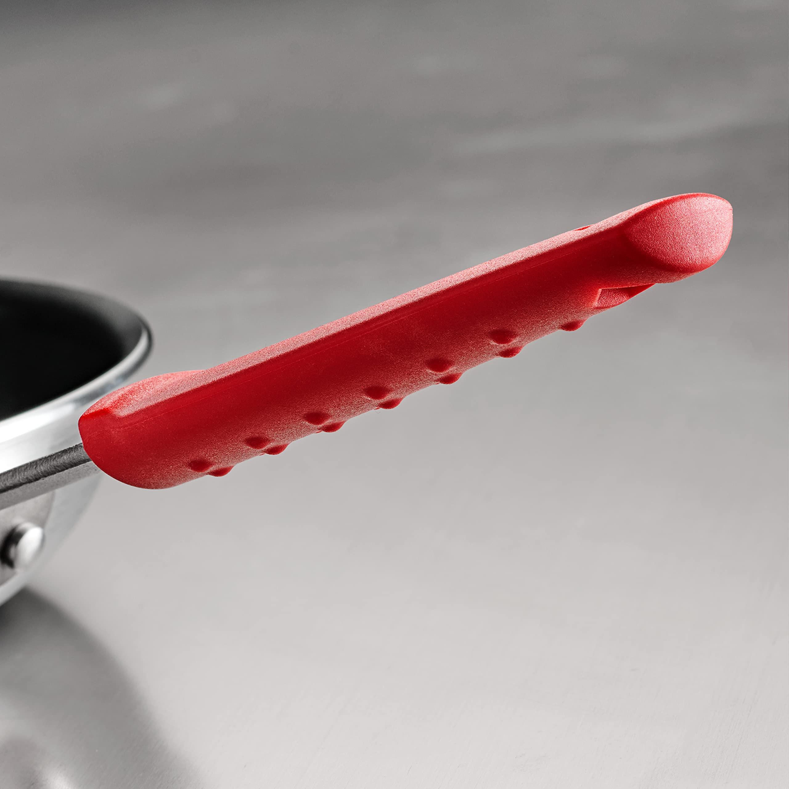 Tramontina Tramontina Professional 12-Inch Non Stick Large Frying Pan, Heavy-Gauge Aluminum Skillet with Reinforced Nonstick Coating, Red Handle, Dishwasher and Oven Safe