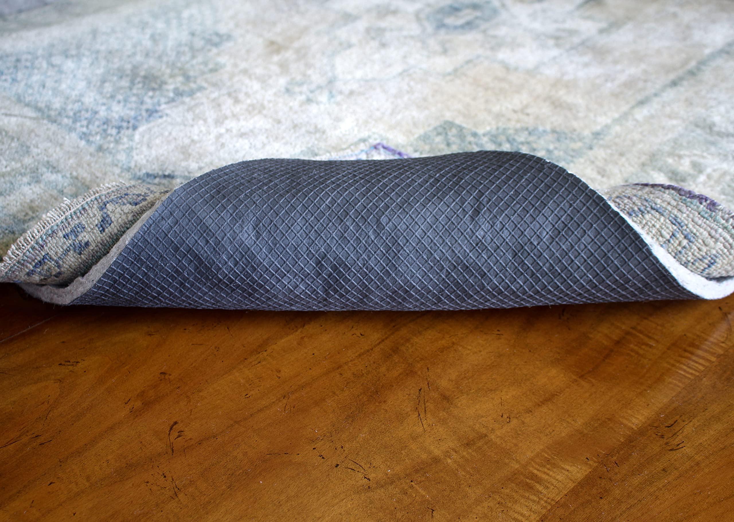 RUGPADUSA RUGPADUSA - Dual Surface - 7\'x10\' - 3/8\" Thick - Felt + Rubber - Enhanced Non-Slip Rug Pad - Adds Comfort and Protection - for Hard Surface Floors