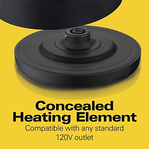 Hamilton Beach Hamilton Beach Electric Tea Kettle, Water Boiler & Heater, 1 L, Cordless, Auto-Shutoff & Boil-Dry Protection, Stainless Steel (40998)