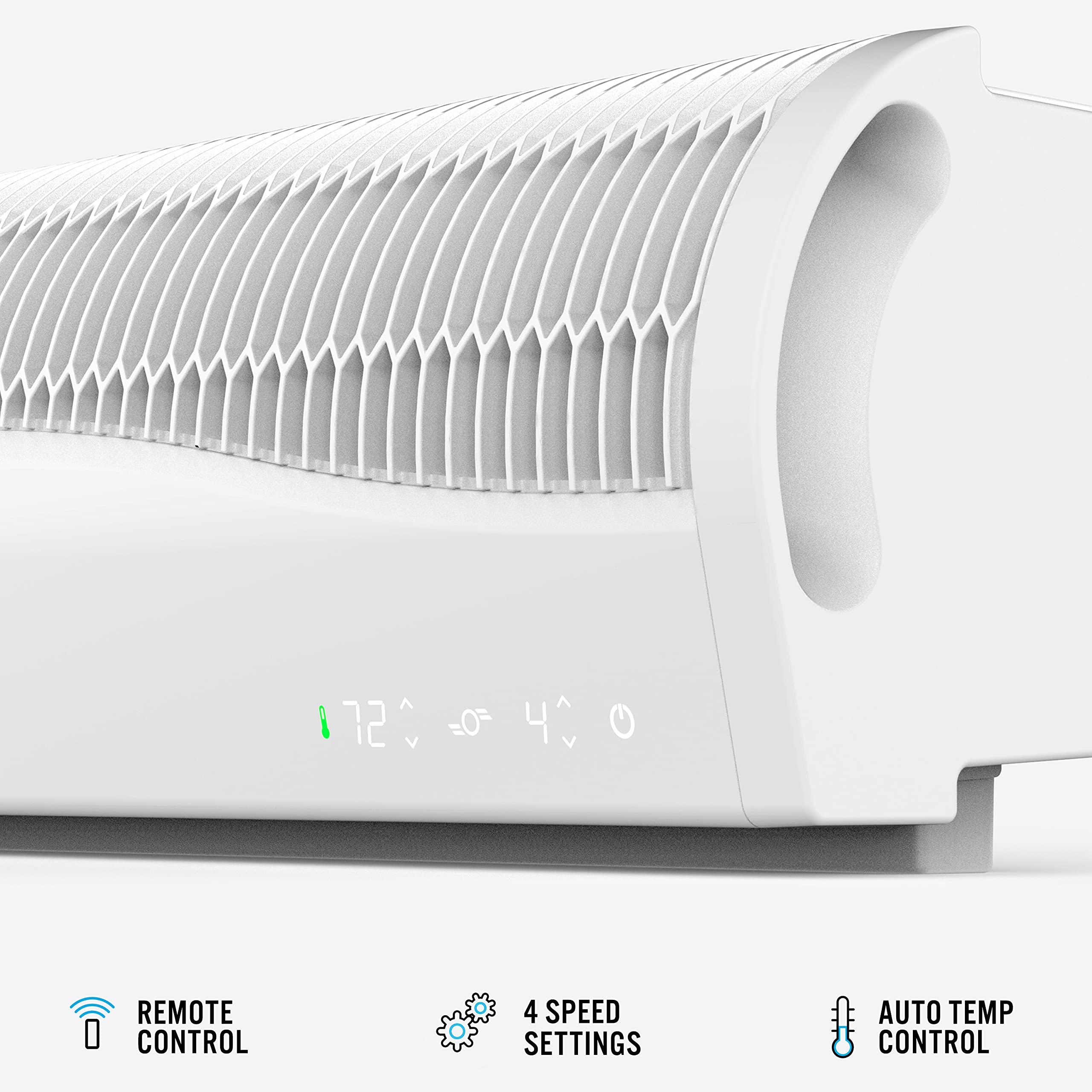 Vornado Vornado TRANSOM Window Fan with 4 Speeds, Remote Control, Reversible Exhaust Mode, Weather Resistant Case, Whole Room, Ice White