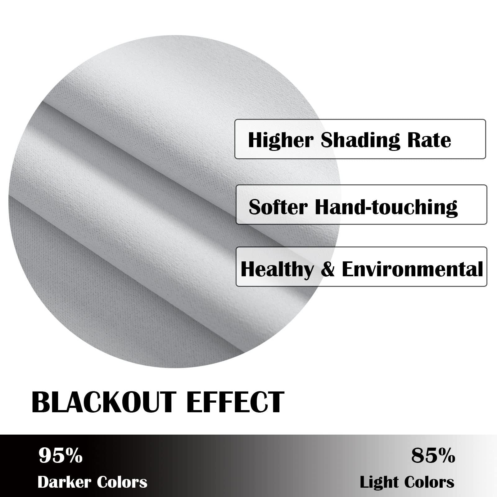SK Studio SK Studio Room Divider Curtain, Total Privacy Blackout Curtains Thermal Insulated Noise Reduce Sliding Door Curtains for Bedroom Partition, Shared Office, 1 Panel, White, W 4.3 x L 5.2 ft