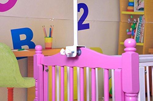 RuiHome RuiHome Dome Style Hanging Baby Mosquito Net Princess Girls Bed Canopy with Pink Bowknot Decor, Netting with Bracket