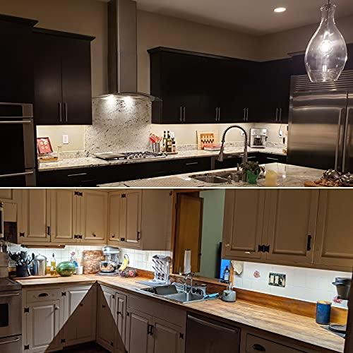 Litever Litever Kitchen Under Cabinet LED Lighting Kit Plug-in, Super Bright, 6 PCS 12 Inches Light Bars, Daylight White, 31W 2000 Lumen, Perfect for Kitchen Cabinet Counter Shelf-(6 Bars Kit-5000K)