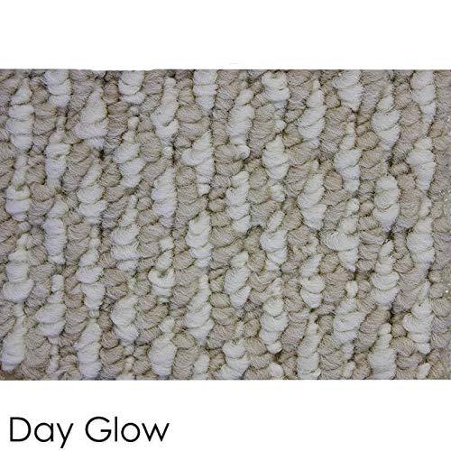KOECKRITZ Day Glow Berber Style Economical Solutions Starlight Collection | 20.5 Oz. Scroll Loop Carpet Custom Area Rugs, Mats & Runners. Durable Tight Weave (6' Round)