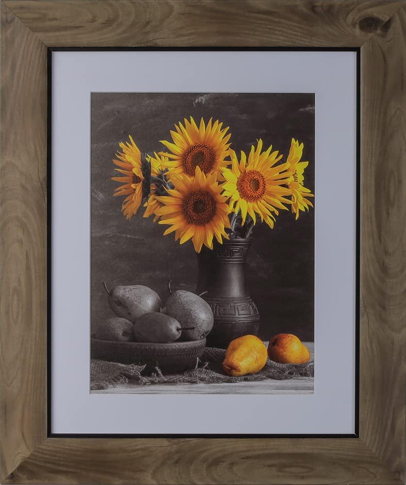 WHOLESALE ARTS AND FRAMES WHOLESALE ARTS AND FRAMES 2-3/4\" Polystyrene Beach Wood Picture Frame by WholesaleArtsFrames-com 24x48 3018 Series - Rustic Brown - Made In USA