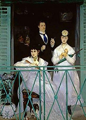 Posterazzi The Balcony Poster Print by Edouard Manet (9 x 12)