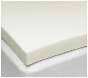 Memory Foam Solutions Full/Double Size 4 Inch Thick, 4 Pound Density Gray Visco Elastic Memory Foam Mattress Pad Bed Topper Made in The USA