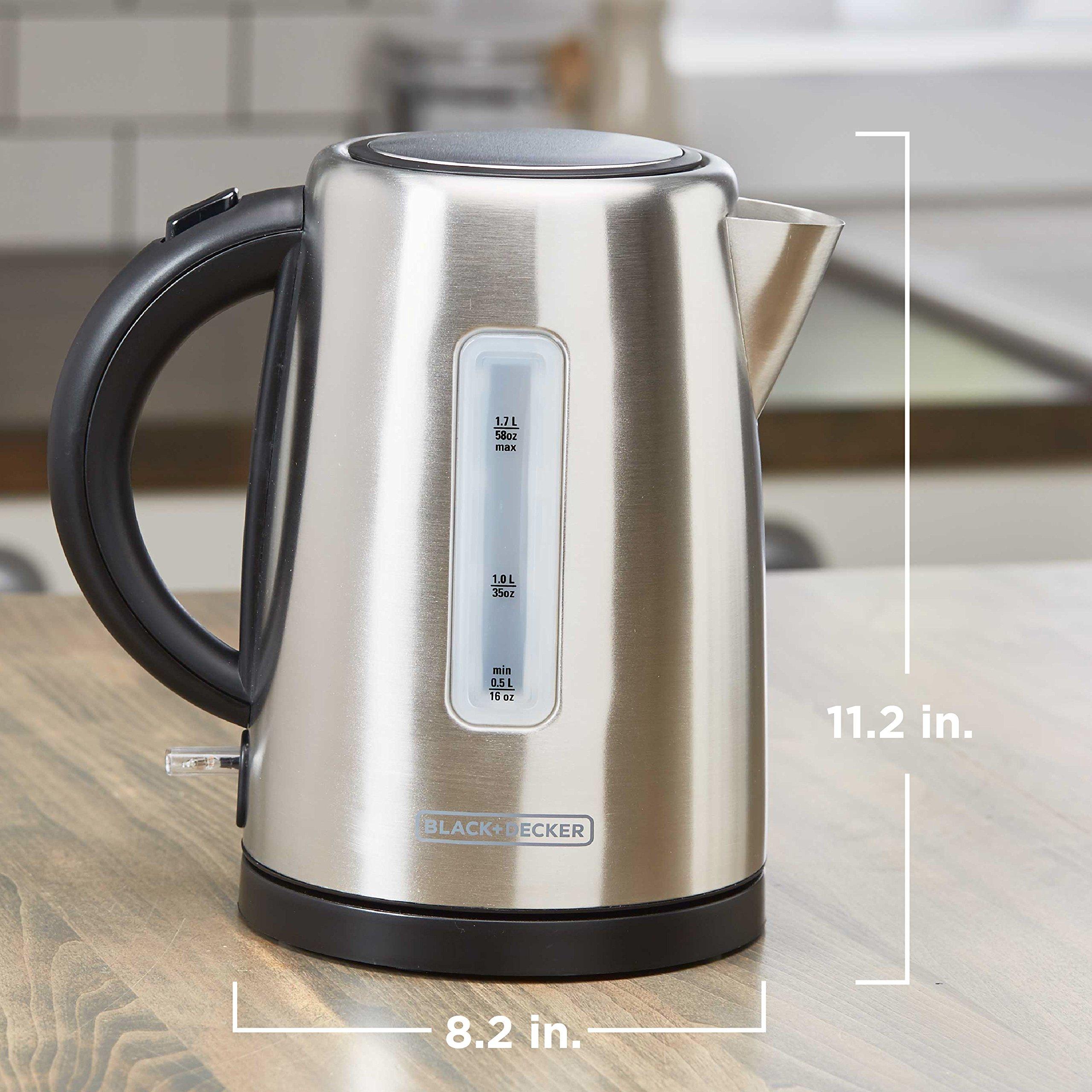 BLACK+DECKER BLACK+DECKER KE2000SD 1.7L Cordless Kettle, Stainless Steel