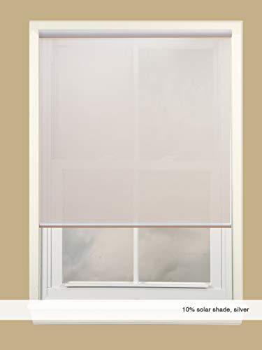 Windowsandgarden Custom Solar Shades 10 Percent Openness 80w x 36H, Ecru