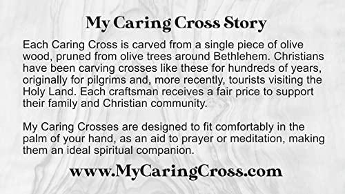 My Caring Cross My Caring Cross - Certified Holy Land Olive Wood Caring/Holding Cross (50, Small Pocket Cross)